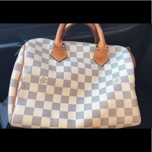 Authentic Louis Vuitton Damier Azur PM hand bag